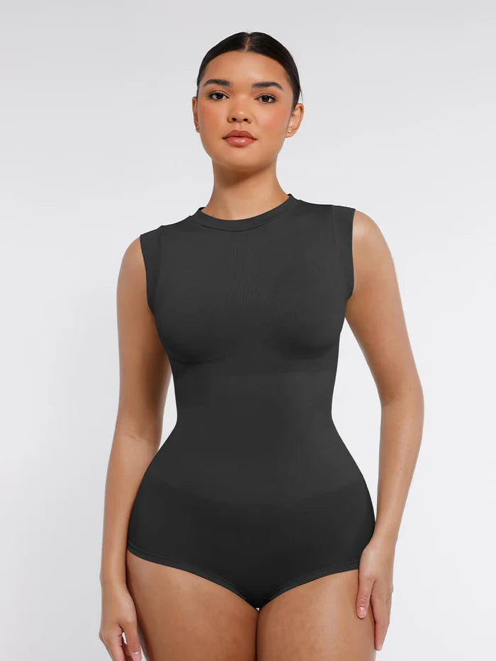 Sömlös Shaper Bodysuit med Cap Sleeve