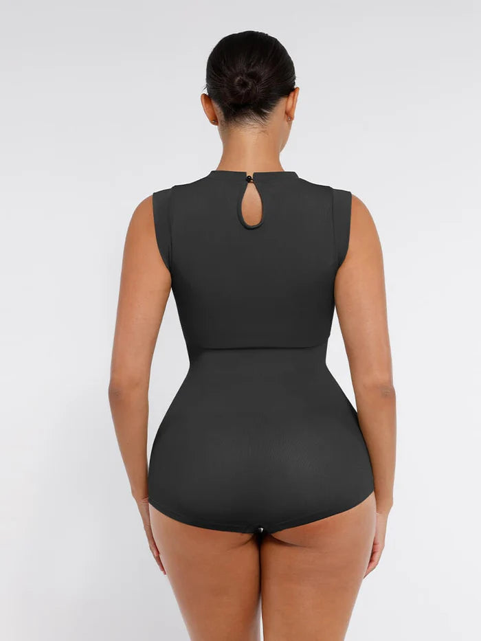 Sömlös Shaper Bodysuit med Cap Sleeve