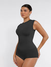 Sömlös Shaper Bodysuit med Cap Sleeve