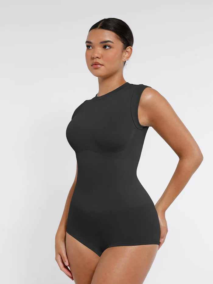 Sömlös Shaper Bodysuit med Cap Sleeve