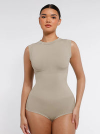 Sömlös Shaper Bodysuit med Cap Sleeve