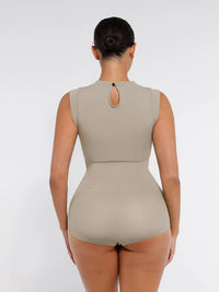 Sömlös Shaper Bodysuit med Cap Sleeve