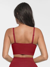 Sömlös bralette med rund urringning och slät rygg