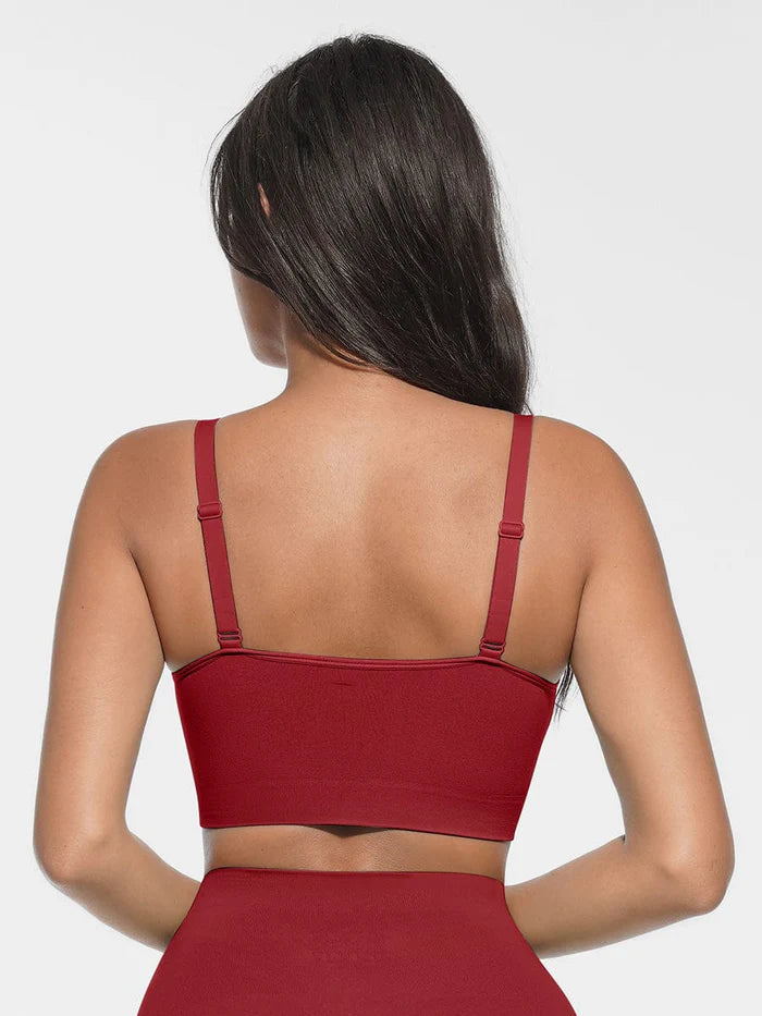 Sömlös bralette med rund urringning och slät rygg