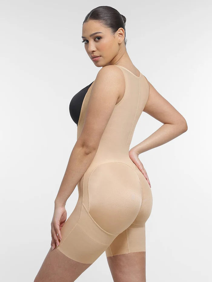 U-formad full body shapewear med bröststöd och butt-lift
