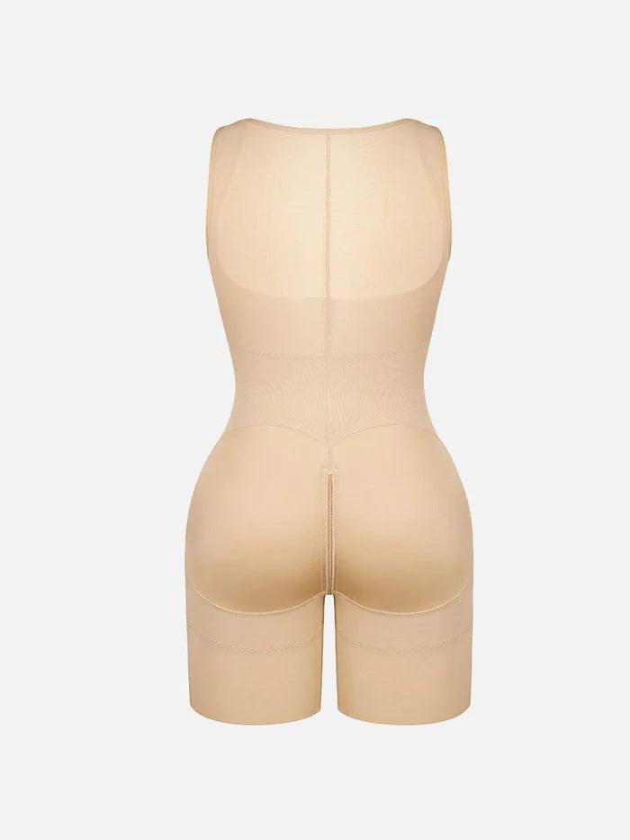 U-formad full body shapewear med bröststöd och butt-lift