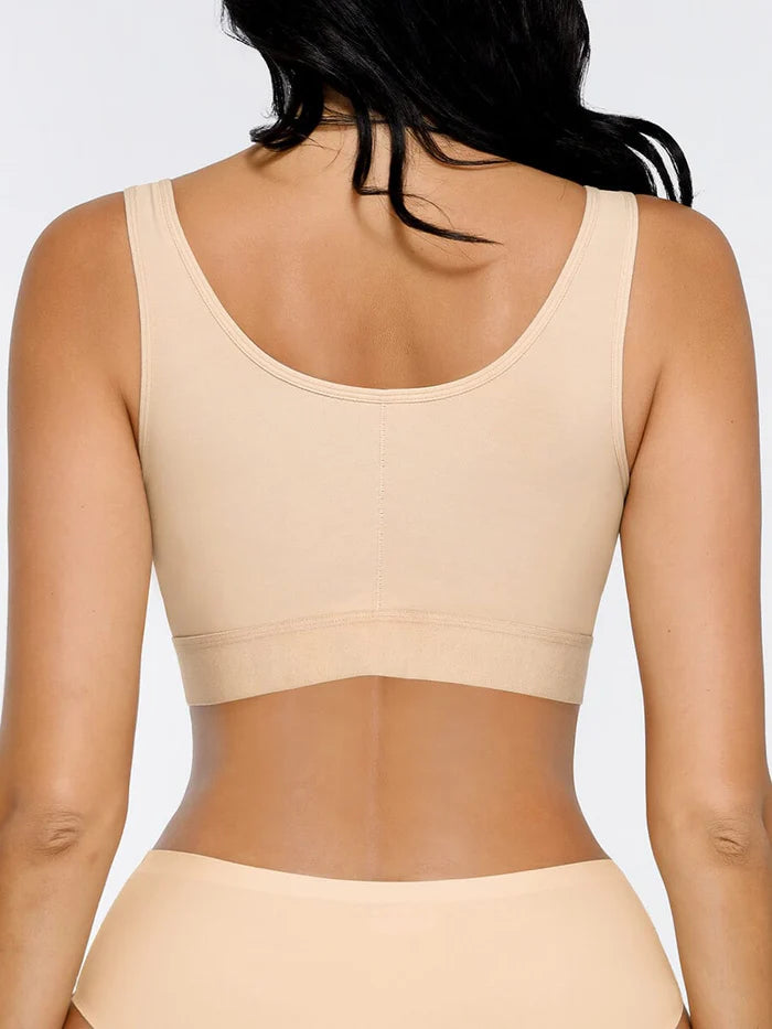 Justerbar bh med frontknäppning och tre hakar