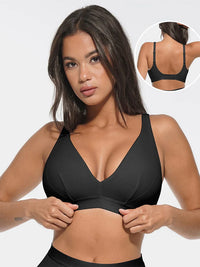 Komfortabel V-ringad modal bralette med inlägg