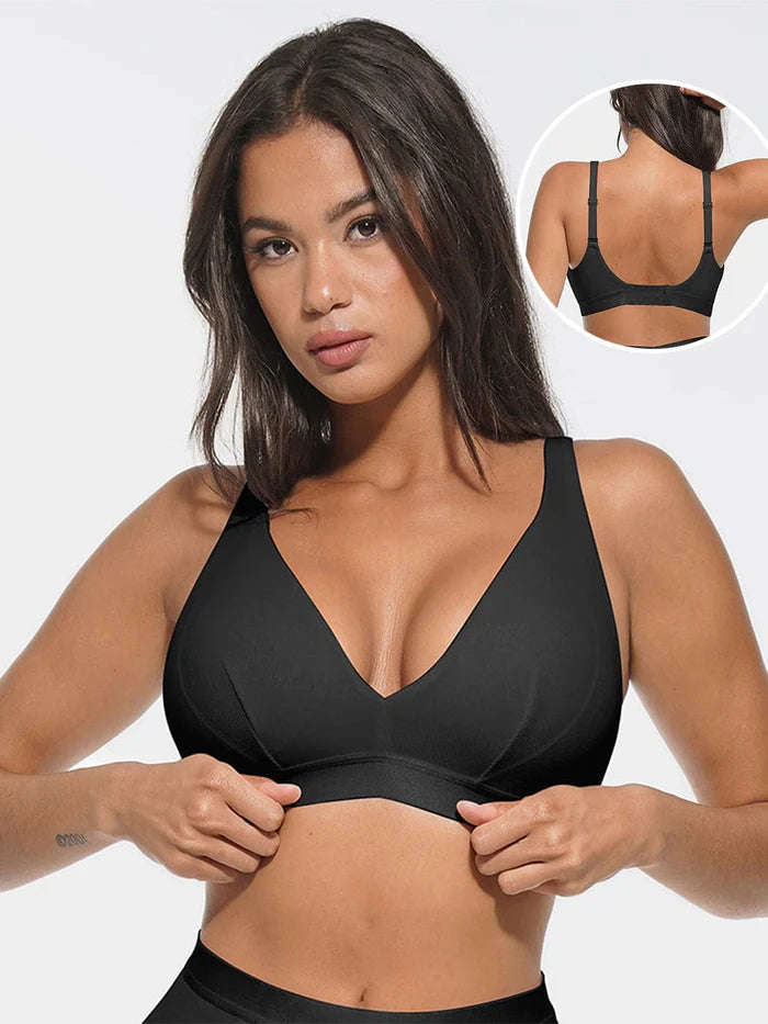 Komfortabel V-ringad modal bralette med inlägg